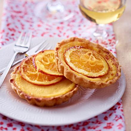 Orangen-Tarteletts Rezept