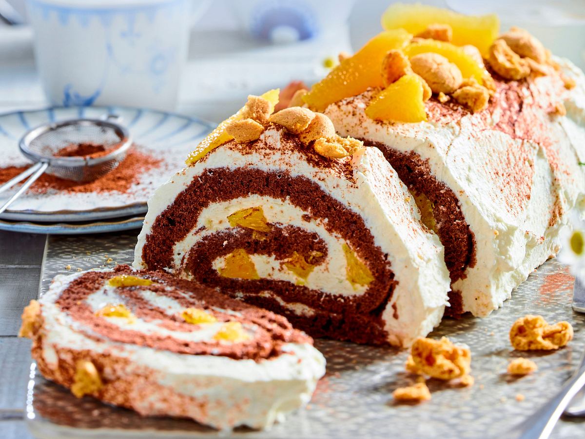 Orangen-Tiramisu-Rolle Rezept