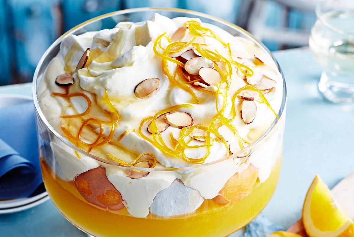 Orangen-Trifle mit Pfeffernüssen Rezept