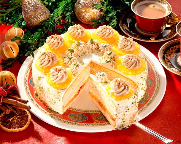 Orangen-Zimt-Sahnetorte Rezept Orangen-Zimt-Sahnetorte Rezept