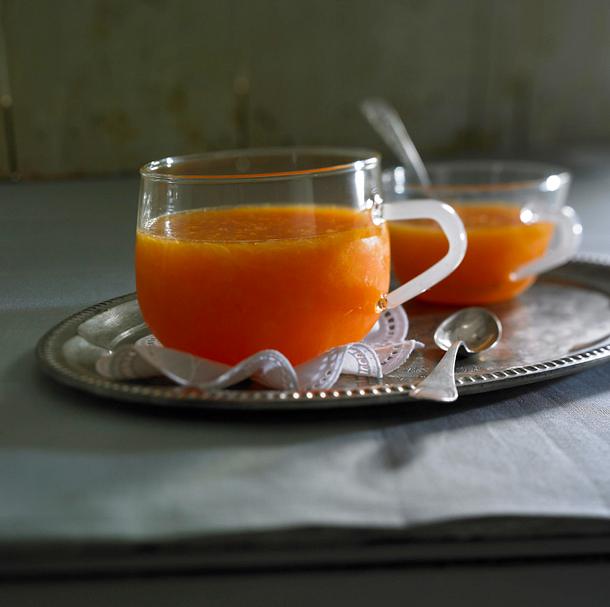 Orangenfruchtgelee mit Aperol und Vanillejoghurt Rezept