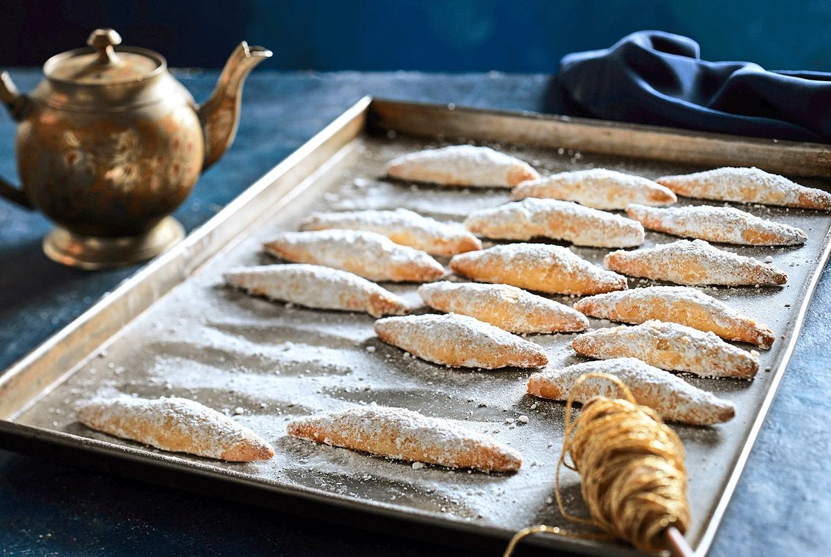 Orangenkipferl als Adventsspinnerei Rezept