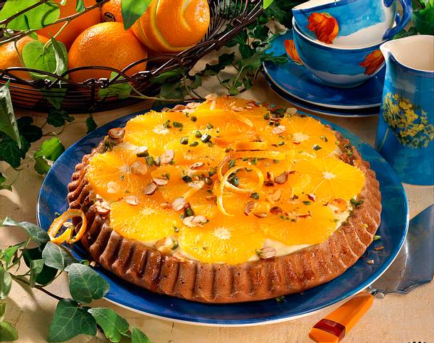 Orangenkuchen mit Moccaboden Rezept Orangenkuchen mit Moccaboden Rezept