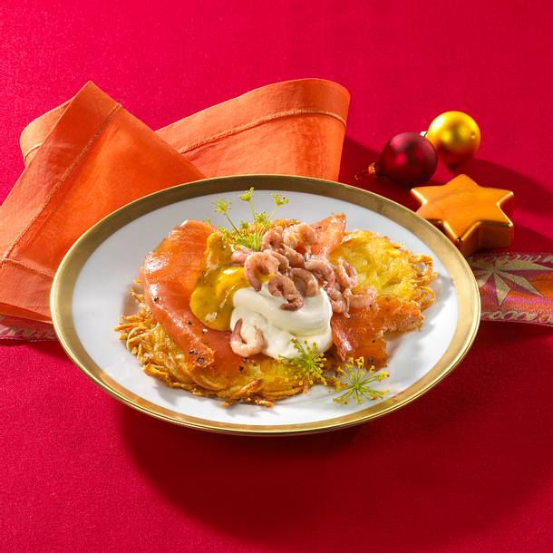 Orangenlachs und Krabben Rezept