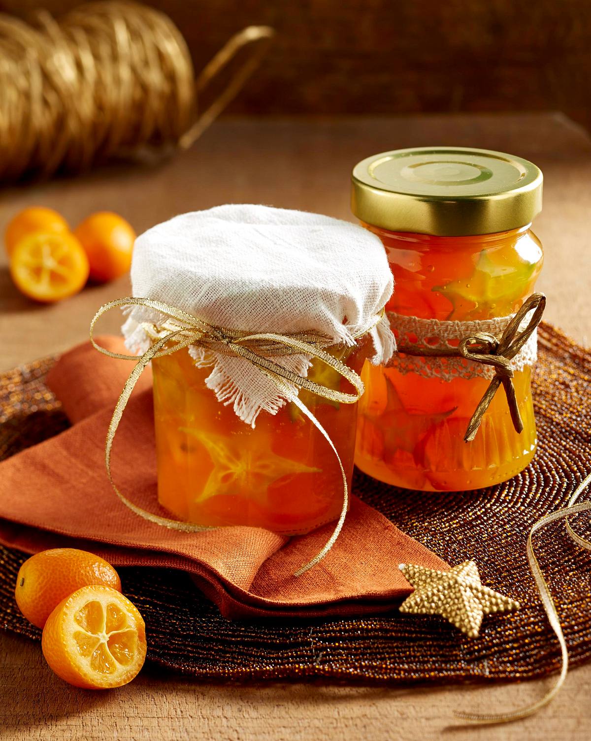 Orangenmarmelade mit Karambole und Kumquats Rezept