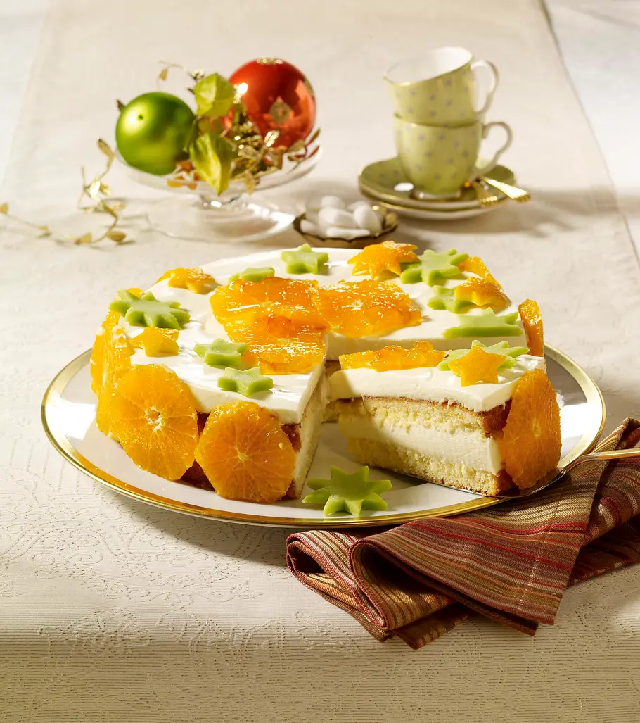 Orangentorte mit Quark-Schmand-Crème Rezept Orangentorte mit Quark-Schmand-Crème Rezept