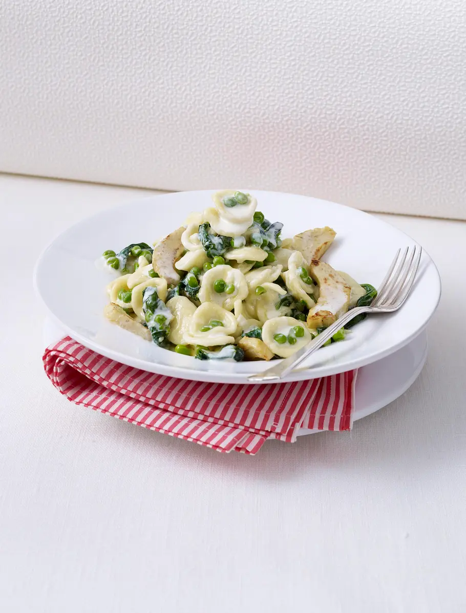 Orecchiette alla Verdura (Nudeln in Gorgonzolasoße) Rezept