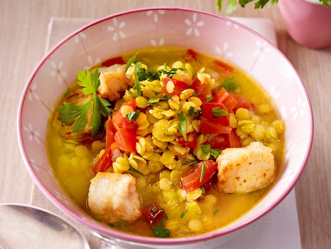 Orient-Express-Linsentopf mit Fischfilet Rezept | LECKER