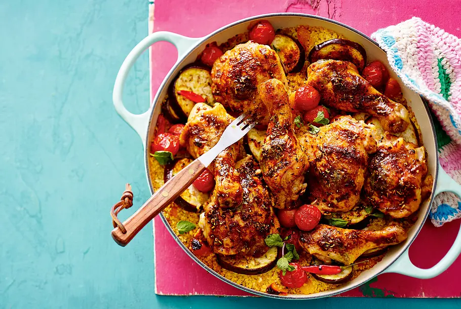 Orientalische Hähnchenkeulen Rezept