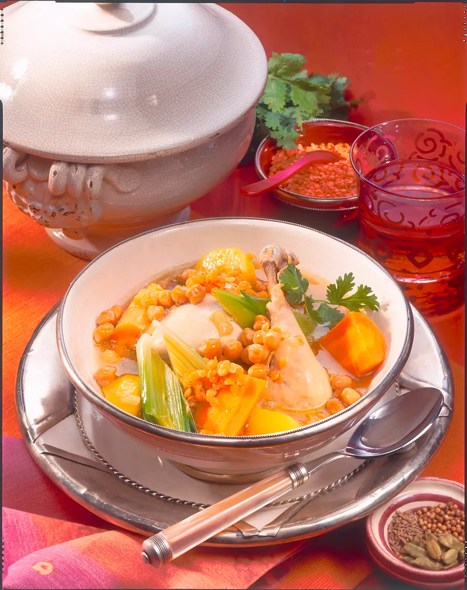 Orientalischer Kichererbsen-Linsen-Eintopf Rezept Orientalischer Kichererbsen-Linsen-Eintopf Rezept