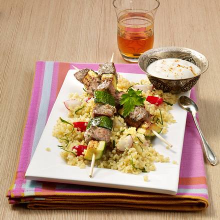 Orientalischer Lamm-Zucchini-Spieß Rezept