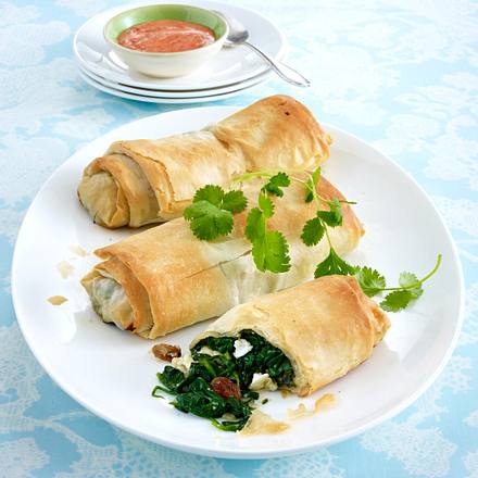 Orientalischer Mini-Spinat-Strudel Rezept Orientalischer Mini-Spinat-Strudel Rezept