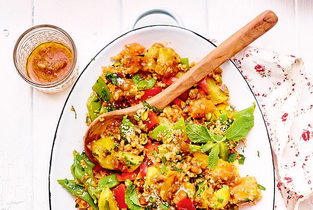 Orientalischer Röstkartoffelsalat Rezept