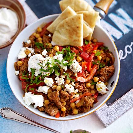 Orientexpress mit Hack und Feta Rezept Orientexpress mit Hack und Feta Rezept