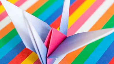 Origami-Kranich falten