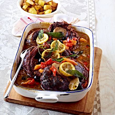 Osso buco mit Paprikagemüse Rezept Osso buco mit Paprikagemüse Rezept