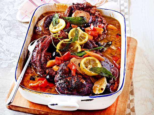 Osso buco mit Paprikagemüse Rezept