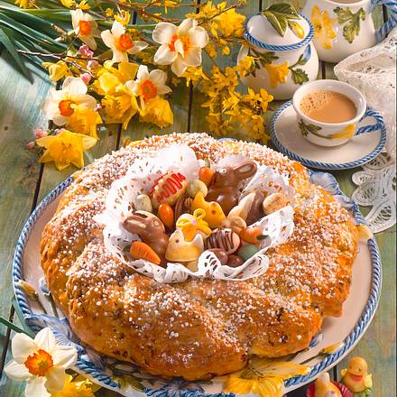 Osterklaben aus Quark-Ölteig Rezept