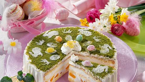Österliche Zitronen-Joghurt-Torte Rezept - Foto: Maass