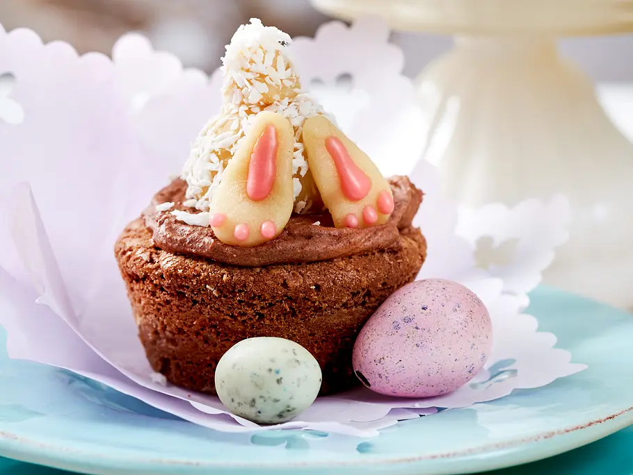 Ostermuffins mit Häschen Rezept Ostermuffins mit Häschen Rezept