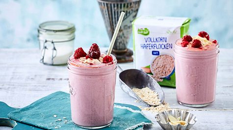 Overnight-Oats-Smoothie mit Himbeeren Rezept - Foto: House of Food / Bauer Food Experts KG