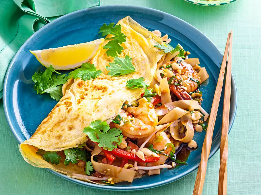 Pad-Thai-Omeletts Rezept Pad-Thai-Omeletts Rezept