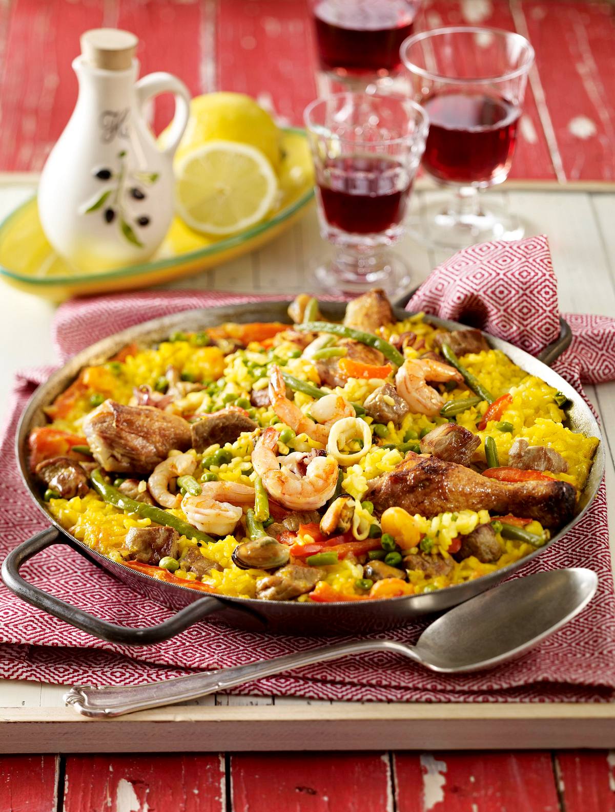 Paella auf valencianische Art Rezept