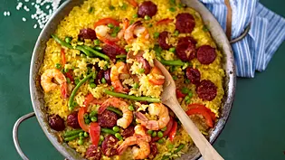 Paella-Pfanne Rezept - Foto: LECKER @ Bauer Media Group Paella-Pfanne Rezept - Foto: LECKER @ Bauer Media Group