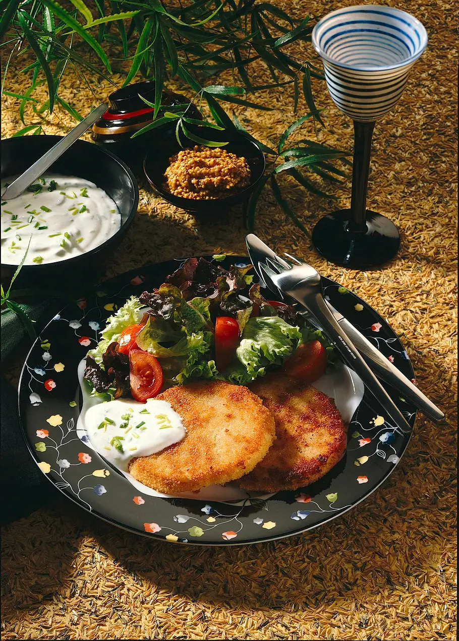 Panierte Selleriescheiben Rezept Panierte Selleriescheiben Rezept