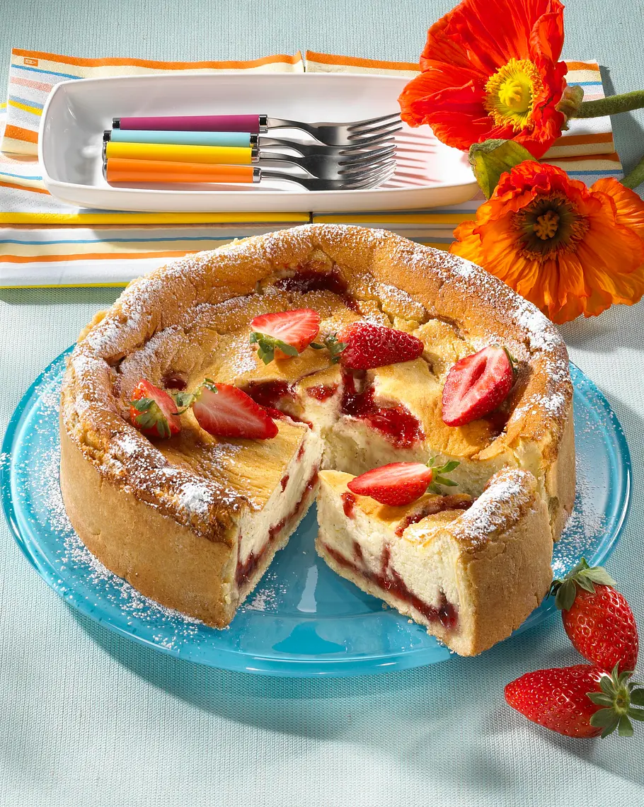 Panna-Cotta-Käsekuchen Rezept Panna-Cotta-Käsekuchen Rezept