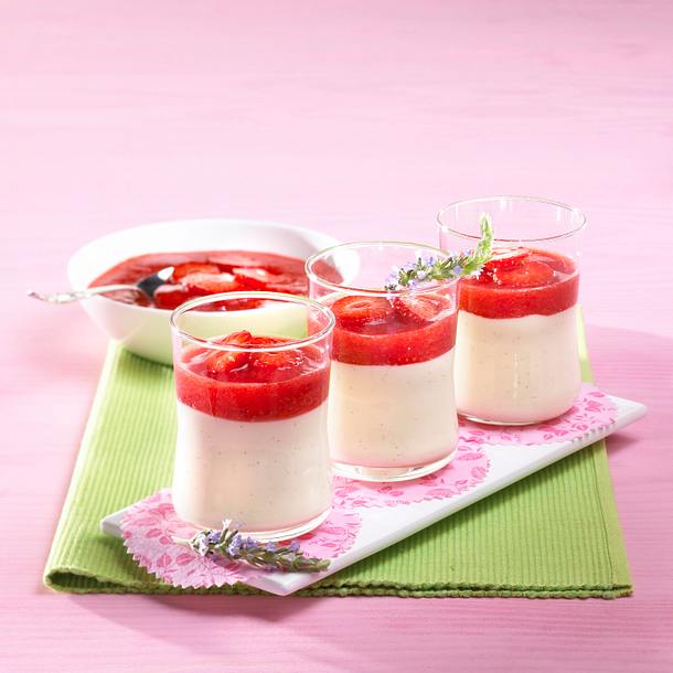 Panna Cotta Mit Beerenpüree Rezept | LECKER