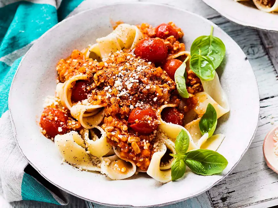 Pappardelle mit Superkern-Bolo Rezept