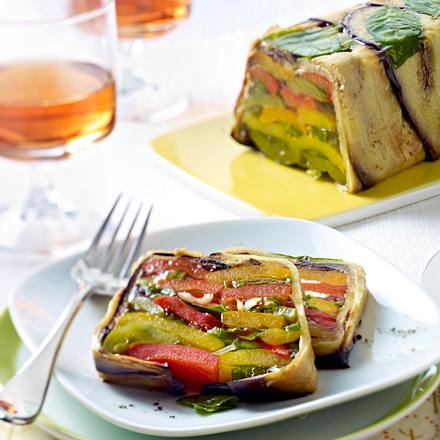 Paprika-Auberginen-Terrine Rezept