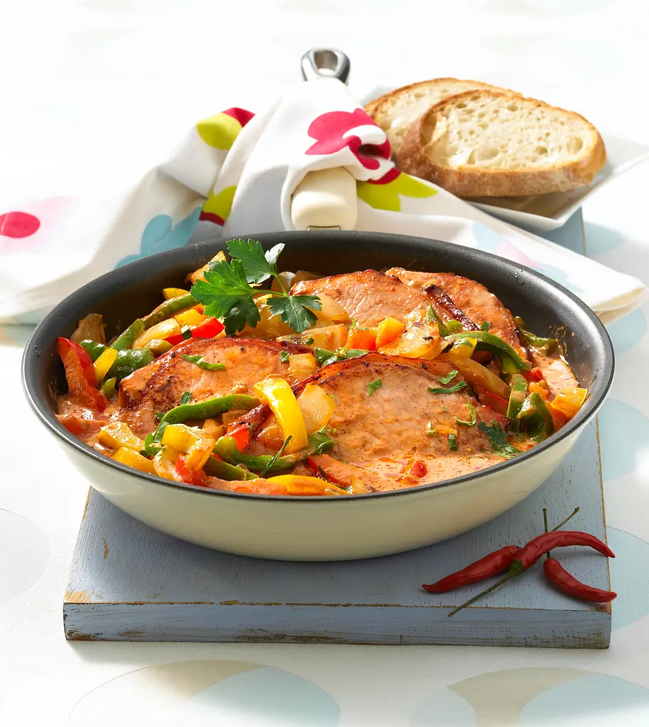 Paprika-Chili-Kasseler Rezept Paprika-Chili-Kasseler Rezept