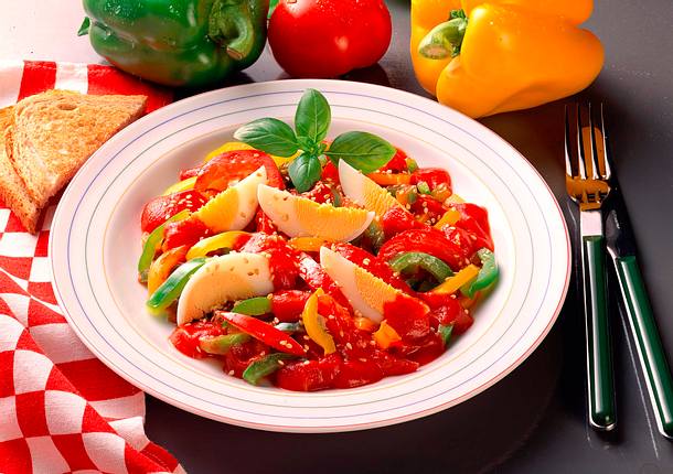 Paprika-Eier-Ragout Rezept Paprika-Eier-Ragout Rezept
