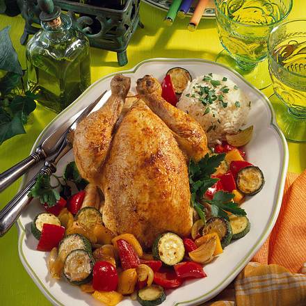 Paprika-Hähnchen Rezept Paprika-Hähnchen Rezept