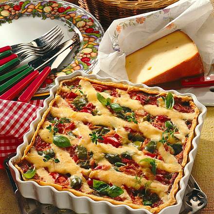 Paprika-Käse-Quiche Rezept