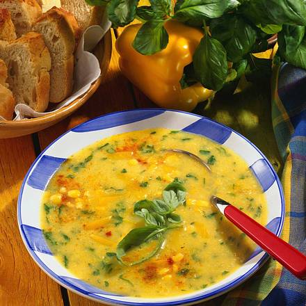 Paprika-Maiscreme-Suppe Rezept Paprika-Maiscreme-Suppe Rezept