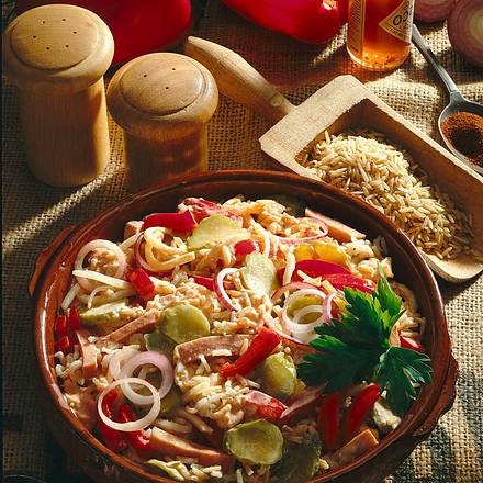 Paprika-Reis-Salat Rezept