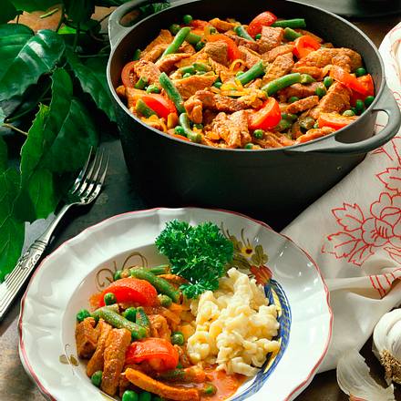 Paprika-Tokány Rezept Paprika-Tokány Rezept