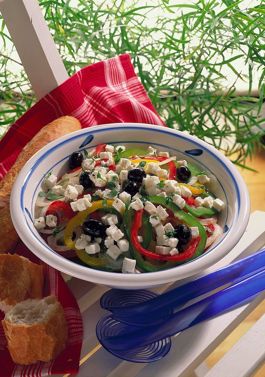 Paprika-Zwiebel-Salat Rezept