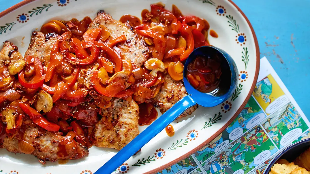 Paprikaschnitzel Rezept - Foto: LECKER @ Bauer Media Group Paprikaschnitzel Rezept - Foto: LECKER @ Bauer Media Group