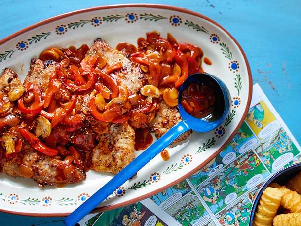 Paprikaschnitzel Rezept Paprikaschnitzel Rezept