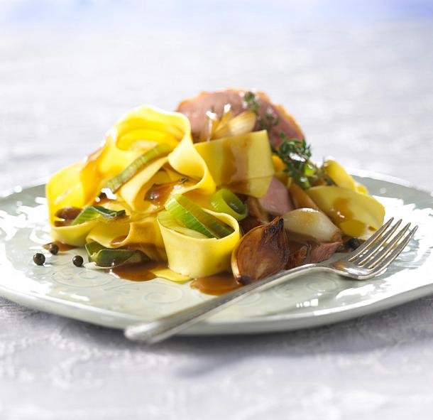 Parpadelle mit Entenbrust Rezept Parpadelle mit Entenbrust Rezept