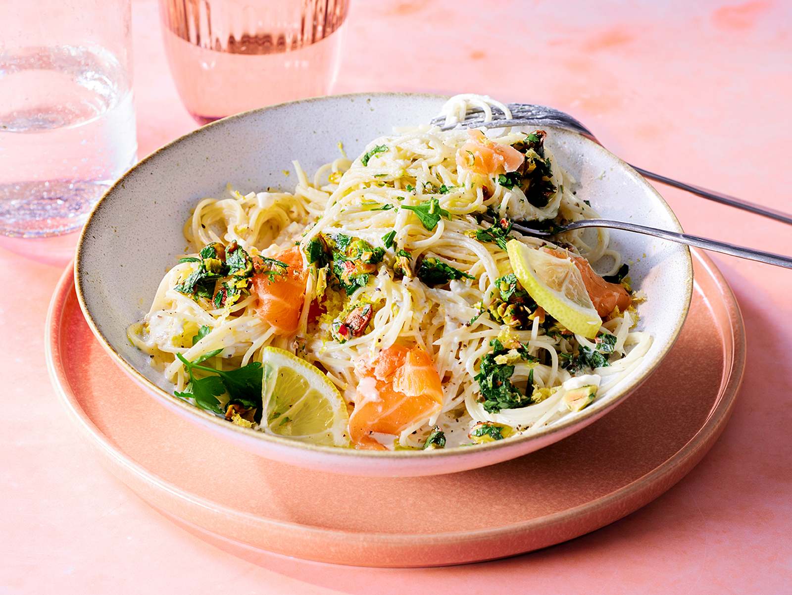 Pasta "Limone e Salmone" Rezept LECKER