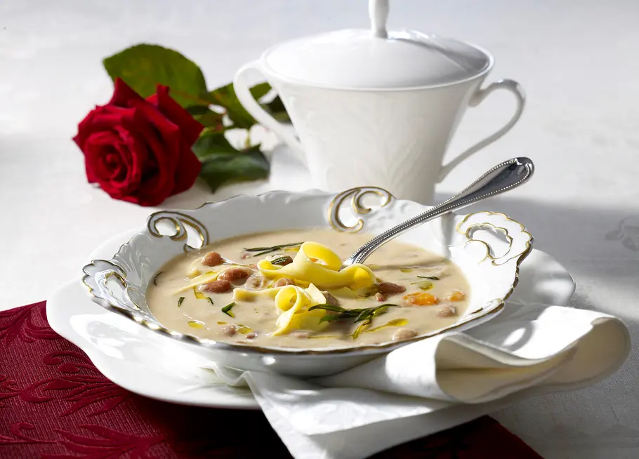 Pasta und Bohnen venezianische Art (Pasta e fagioli alla Veneta) Rezept