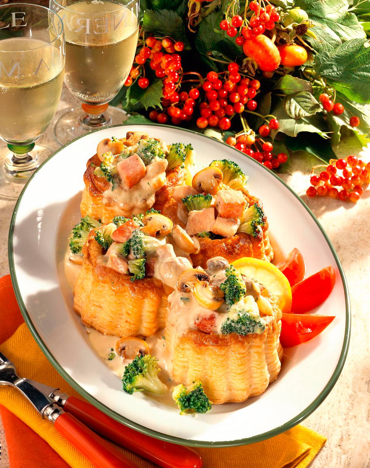 Pasteten mit Broccoli-Kasseler-Ragout Rezept