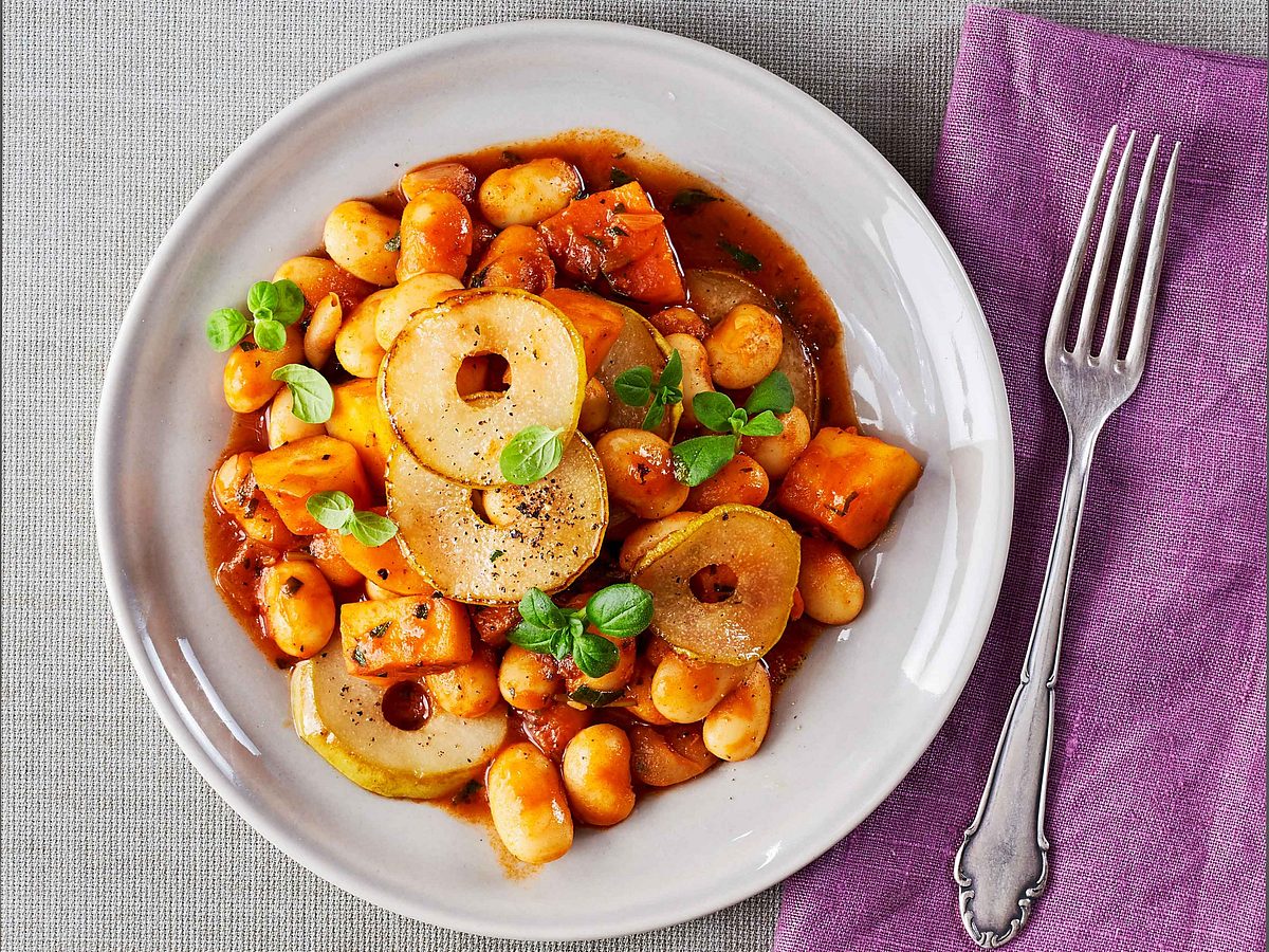 Pastinaken-Einheizer „Birne meets Bohne“ Rezept