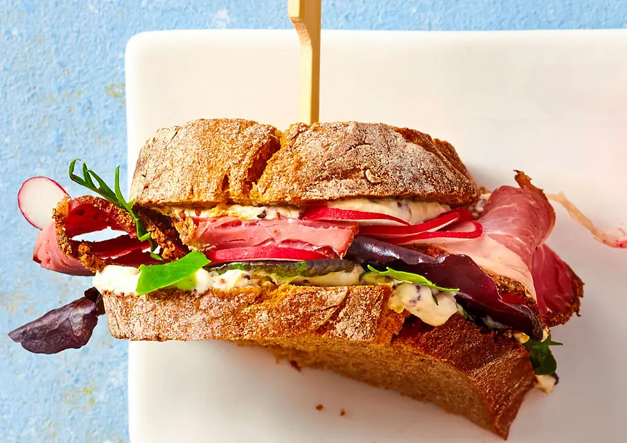 Pastrami-Sandwich Rezept Pastrami-Sandwich Rezept