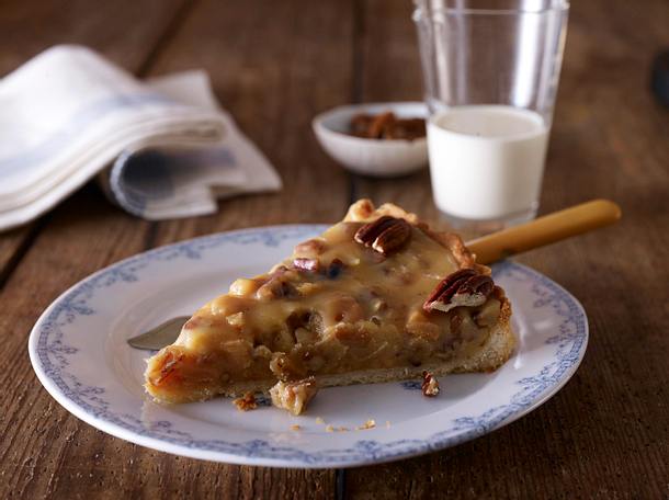 Pekannuss-Tarte mit Kaffee-Karamellcreme Rezept Pekannuss-Tarte mit Kaffee-Karamellcreme Rezept